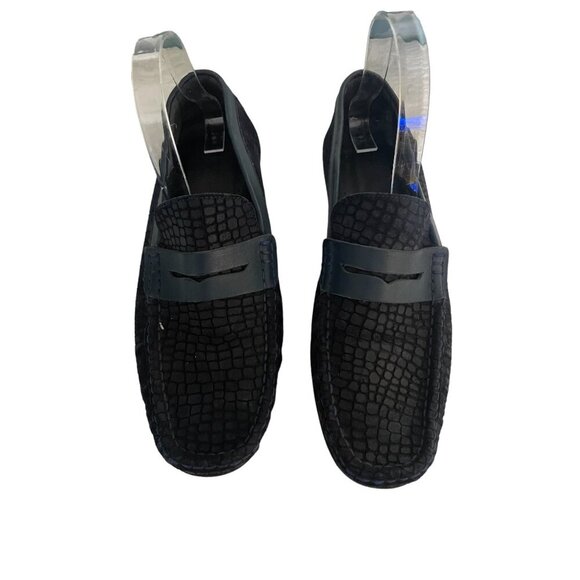 Martinetto Men’s Shoes Loafer Braided Woven Black Size 42/8.5 - Picture 1 of 7